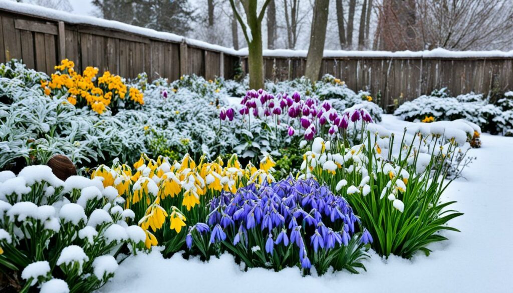 Winterharte Blumen im Garten